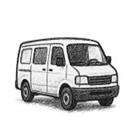 Pencil Drawing of a van