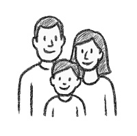 happy family icon QB
